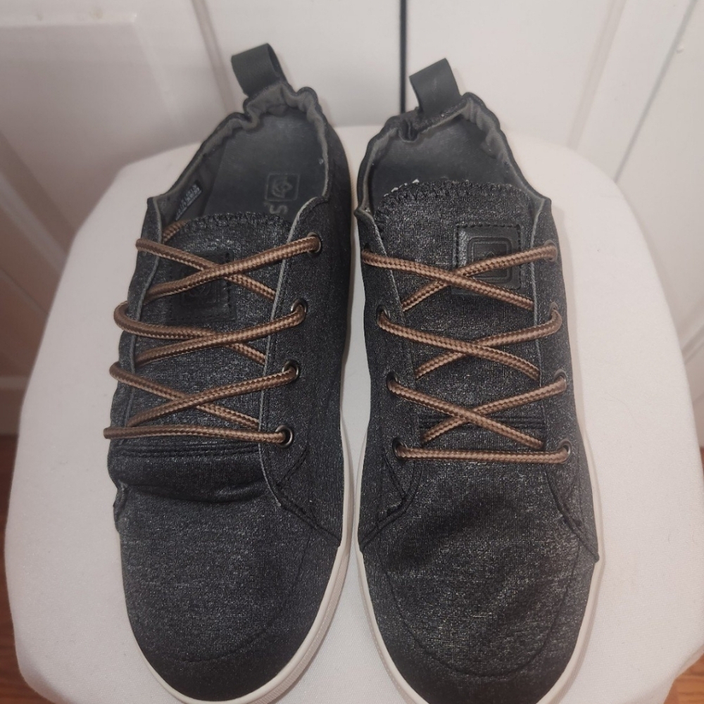 Spenco Waco Women's Santa Clara Sneakers Heathered Black Jersey Womens size 9